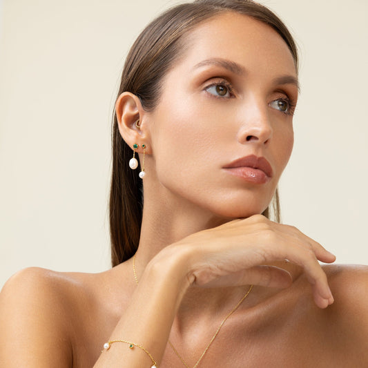 Emerald Earring Stack (Bundle)